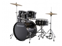 Ludwig LC170 Accent Fuse Black com pratos e banco Ludwig LC170 Accent Fuse Black com pratos e banco